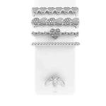 Smart Watch Band Decorative Ring Metal Accessories(Silver Cicada)