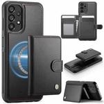 For Samsung Galaxy A13 4G / 5G / A04s JEEHOOD J09 Buckle Card Bag MagSafe Magnetic Style RFID Leather Phone Case(Black)