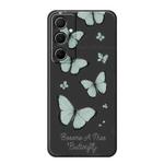 For Samsung Galaxy S23 5G A Series Minimalist TPU Creative Painted Phone Case(Black A0979)