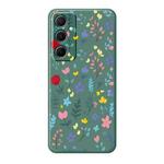 For Samsung Galaxy S23 5G A Series Minimalist TPU Creative Painted Phone Case(Green A0944)