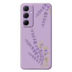For Samsung Galaxy S22 Ultra 5G A Series Minimalist TPU Creative Painted Phone Case(Purple A0975)