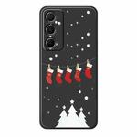 For Samsung Galaxy S22 Ultra 5G A Series Minimalist TPU Creative Painted Phone Case(Black A0942)