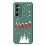 For Samsung Galaxy S21 5G A Series Minimalist TPU Creative Painted Phone Case(Green A0942)