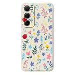 For Samsung Galaxy S21 Ultra 5G A Series Minimalist TPU Creative Painted Phone Case(White A0944)
