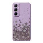 For Samsung Galaxy S21 Ultra 5G A Series Minimalist TPU Creative Painted Phone Case(Purple A0945)