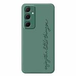 For Samsung Galaxy S23 5G B Series Minimalist TPU Creative Painted Phone Case(Green A1004)