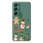 For Samsung Galaxy S23 5G B Series Minimalist TPU Creative Painted Phone Case(Green A0996)