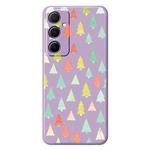 For Samsung Galaxy S20 FE B Series Minimalist TPU Creative Painted Phone Case(Purple A0998)