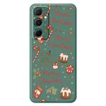For Samsung Galaxy S22+ 5G B Series Minimalist TPU Creative Painted Phone Case(Green A0997)