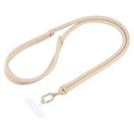 7mm Polyester Solid Color Two-way Adjustable Crossbody Mobile Phone Lanyard(Camel)