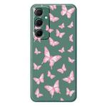 For Samsung Galaxy S22 Ultra 5G C Series Minimalist TPU Creative Painted Phone Case(Green A1033)