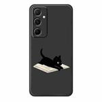 For Samsung Galaxy S22+ 5G C Series Minimalist TPU Creative Painted Phone Case(Black A1013)