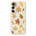 For Samsung Galaxy S21 5G C Series Minimalist TPU Creative Painted Phone Case(White A1026)