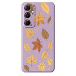 For Samsung Galaxy S21 5G C Series Minimalist TPU Creative Painted Phone Case(Purple A1026)