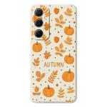 For Samsung Galaxy S21 5G C Series Minimalist TPU Creative Painted Phone Case(White A1032)