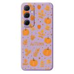 For Samsung Galaxy S21 5G C Series Minimalist TPU Creative Painted Phone Case(Purple A1032)