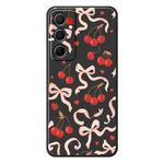 For Samsung Galaxy S21 5G C Series Minimalist TPU Creative Painted Phone Case(Black A1034)