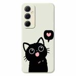 For Samsung Galaxy S21 5G C Series Minimalist TPU Creative Painted Phone Case(White A1036)