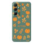 For Samsung Galaxy S21 Ultra 5G C Series Minimalist TPU Creative Painted Phone Case(Green A1032)
