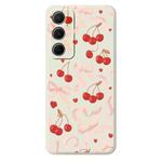 For Samsung Galaxy S21 Ultra 5G C Series Minimalist TPU Creative Painted Phone Case(White A1034)