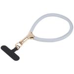 8mm Adjustable Gold Buckle Wrist Short Strap Anti-lost Mobile Phone Lanyard(Light Grey)