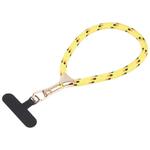 8mm Adjustable Gold Buckle Wrist Short Strap Anti-lost Mobile Phone Lanyard(Yellow Dot Color)