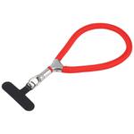 8mm Adjustable Silver Buckle Wrist Short Strap Anti-lost Mobile Phone Lanyard(Red)