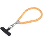 8mm Adjustable Silver Buckle Wrist Short Strap Anti-lost Mobile Phone Lanyard(Yellow Colorful)