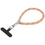 8mm Adjustable Silver Buckle Wrist Short Strap Anti-lost Mobile Phone Lanyard(Brown Dot Color)