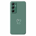 For Samsung Galaxy S23 5G D Series Minimalist TPU Creative Painted Phone Case(Green A1044)