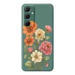 For Samsung Galaxy S23 5G D Series Minimalist TPU Creative Painted Phone Case(Green A1054)