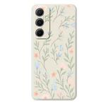 For Samsung Galaxy S23 5G D Series Minimalist TPU Creative Painted Phone Case(White A1060)