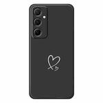 For Samsung Galaxy S22+ 5G D Series Minimalist TPU Creative Painted Phone Case(Black A1044)