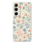 For Samsung Galaxy S22+ 5G D Series Minimalist TPU Creative Painted Phone Case(White A1059)