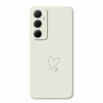 For Samsung Galaxy S21 Ultra 5G D Series Minimalist TPU Creative Painted Phone Case(White A1044)