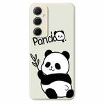 For Samsung Galaxy S23 5G E Series Minimalist TPU Creative Painted Phone Case(White A1073)