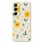 For Samsung Galaxy S23 5G E Series Minimalist TPU Creative Painted Phone Case(White A1074)