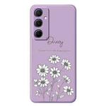 For Samsung Galaxy S22+ 5G E Series Minimalist TPU Creative Painted Phone Case(Purple A1083)