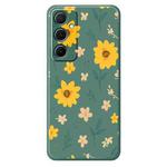 For Samsung Galaxy S22+ 5G E Series Minimalist TPU Creative Painted Phone Case(Green A1074)