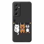 For Samsung Galaxy S22+ 5G E Series Minimalist TPU Creative Painted Phone Case(Black A1079)