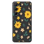 For Samsung Galaxy S21 Ultra 5G E Series Minimalist TPU Creative Painted Phone Case(Black A1074)