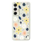 For Samsung Galaxy S23 5G F Series Minimalist TPU Creative Painted Phone Case(White A1087)