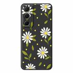 For Samsung Galaxy S22 Ultra 5G F Series Minimalist TPU Creative Painted Phone Case(Black A1085)