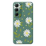 For Samsung Galaxy S21 5G F Series Minimalist TPU Creative Painted Phone Case(Green A1085)