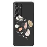 For Samsung Galaxy S21 5G F Series Minimalist TPU Creative Painted Phone Case(Black A1089)