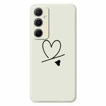 For Samsung Galaxy S21 5G F Series Minimalist TPU Creative Painted Phone Case(White A1099)