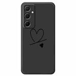 For Samsung Galaxy S21 Ultra 5G F Series Minimalist TPU Creative Painted Phone Case(Black A1099)