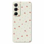 For Samsung Galaxy S21 Ultra 5G F Series Minimalist TPU Creative Painted Phone Case(White A1096)