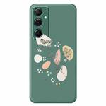 For Samsung Galaxy S10 F Series Minimalist TPU Creative Painted Phone Case(Green A1089)