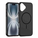 For iPhone 17 Imitation Original Magsafe PC Hybrid TPU Phone Case(Black)